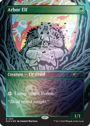 Arbor Elf (Rainbow Foil) (SLD-1317) - Secret Lair Drop Series Foil、Wizards of the Coast、kayou