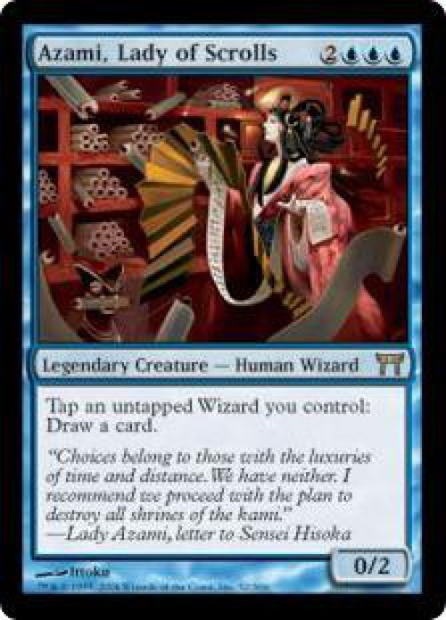 MtG Champions of Kamigawa Rare Azami, Lady of Scrolls #52 Heavily Played、ToyWiz、kayou