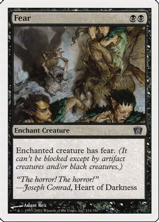 Fear (8ED-134) - 8th Edition、Wizards of the Coast、kayou