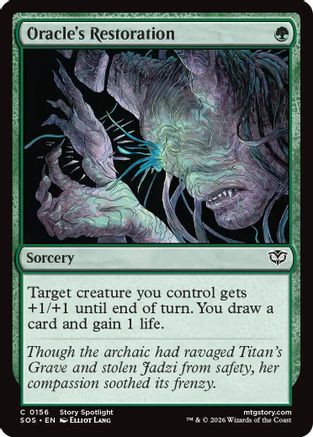 Oracle's Restoration (SOS-156) - Secrets of Strixhaven Foil、Wizards of the Coast、kayou