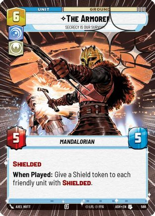 The Armorer - Secrecy is Our Survival (Hyperspace Foil) (566) - Ashes of the Empire Foil、Fantasy Flight Games、kayou