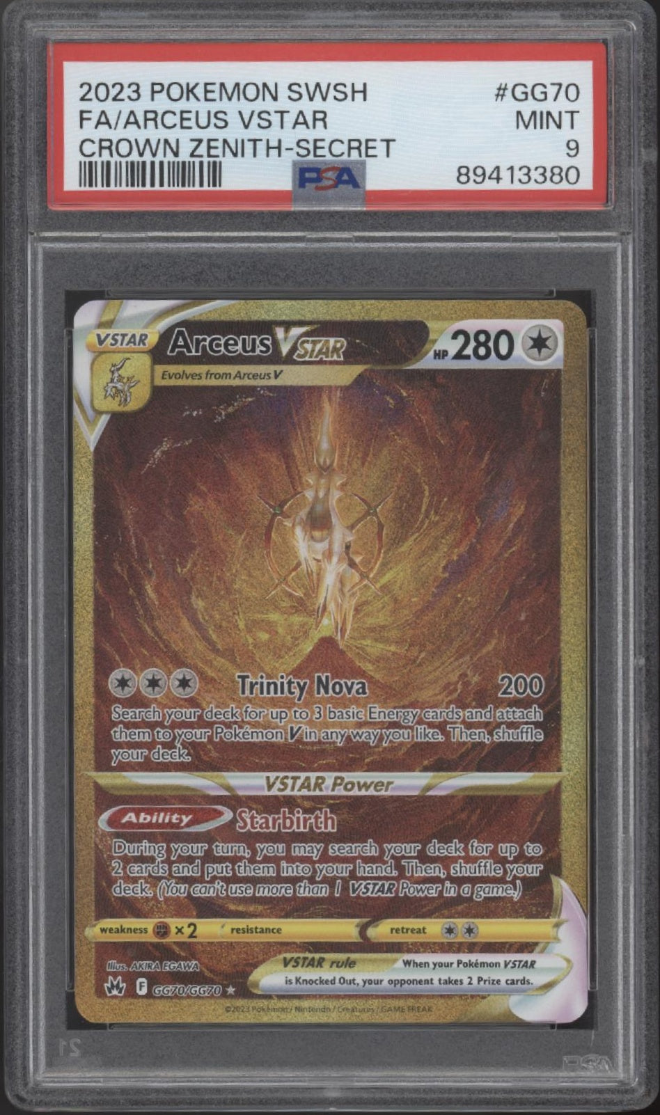 Arceus VSTAR Pokemon Crown Zenith Secret Full Art #GG70 PSA 9、Collector Store LLC Gaming、kayou
