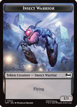 Insect Warrior // Food Double-Sided Token (TMT-4 // 8) - Teenage Mutant Ninja Turtles、Wizards of the Coast、kayou