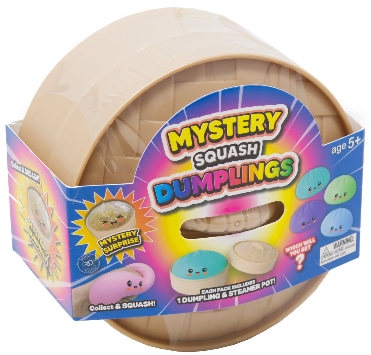 Squash Dumplings Dumpling with Steamer Squeeze Toy Mystery Pack 1 RANDOM Dumpling、ToyWiz、kayou