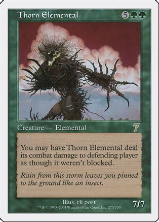 Thorn Elemental (7ED-273) - 7th Edition Foil、Wizards of the Coast、kayou