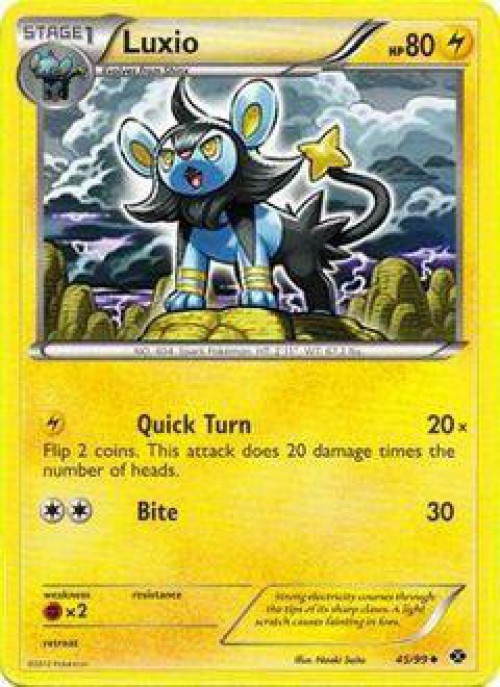 Pokemon Black & White Next Destinies Uncommon Luxio #45 Reverse Holo Lightly Played、ToyWiz、kayou