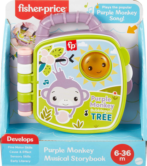 Fisher Price Purple Monkey Musical Storybook、ToyWiz、kayou