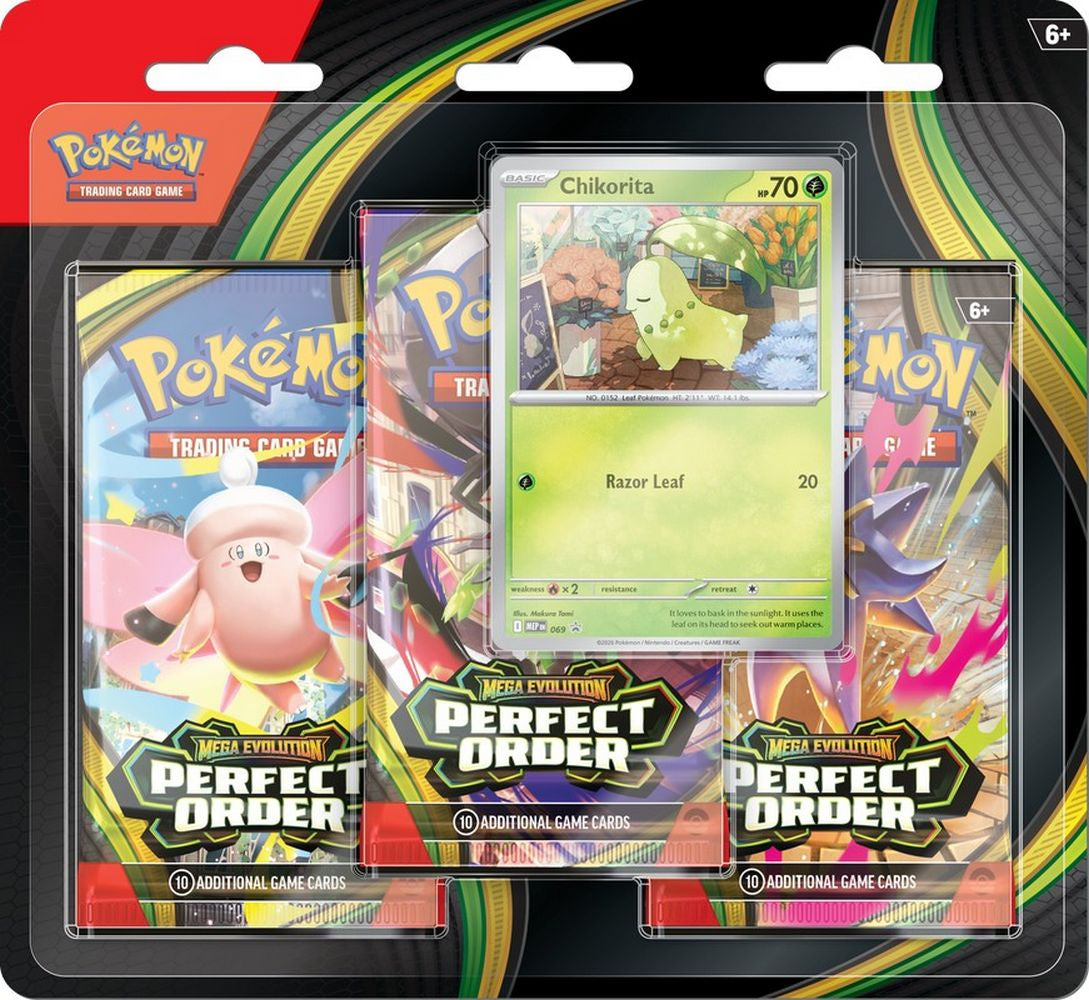 Pokemon: Mega Evolution Perfect Order 3-Pack Blister (ME03)、Pokemon、kayou