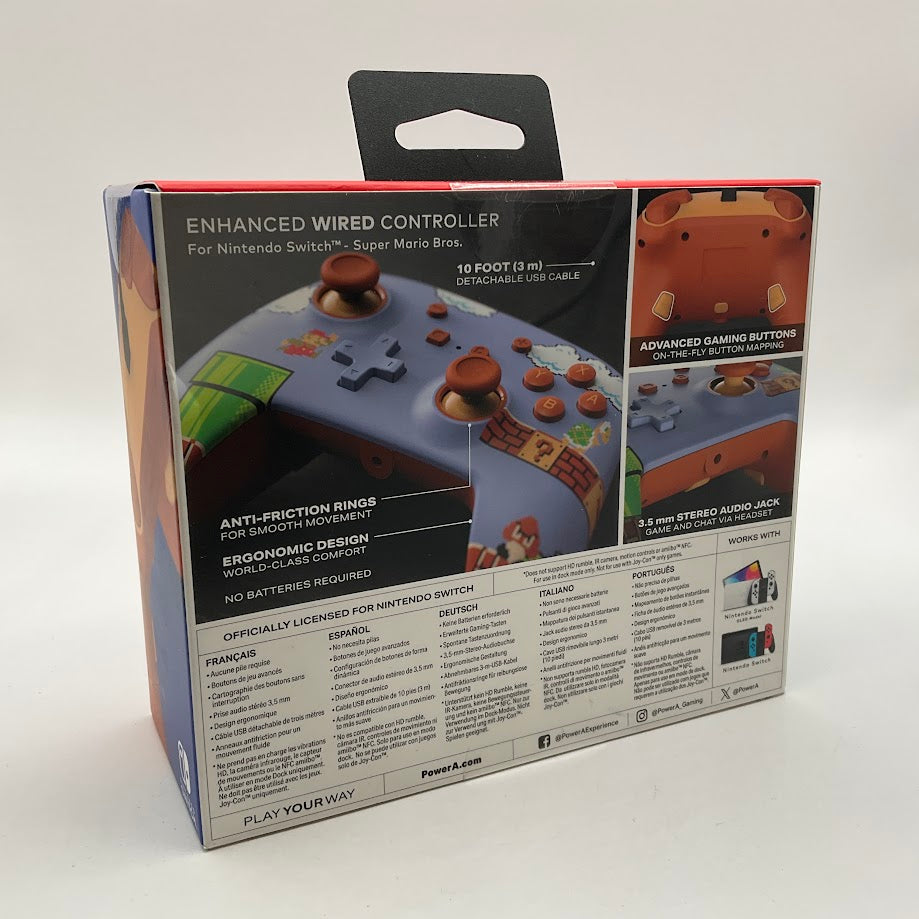 PowerA Super Mario Bros Enchanced Wireless Controller Nintendo Switch Sealed、Collector Store LLC - VG、kayou