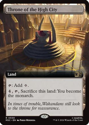 Throne of the High City (Extended Art) (MSC-500) - Commander: Marvel Super Heroes、Wizards of the Coast、kayou
