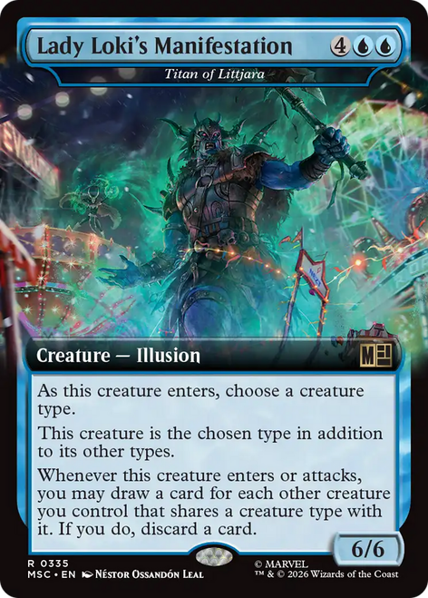 Titan of Littjara Lady Loki's Manifestation (Extended Art) | Marvel Super Heroes Commander、Magic: The Gathering、kayou
