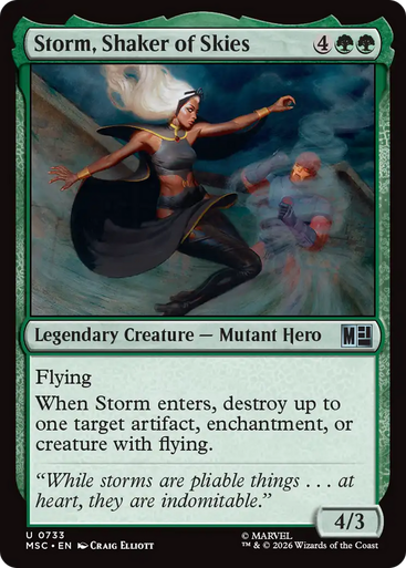 Storm, Shaker of Skies (Foil) | Marvel Super Heroes Commander、Magic: The Gathering、kayou