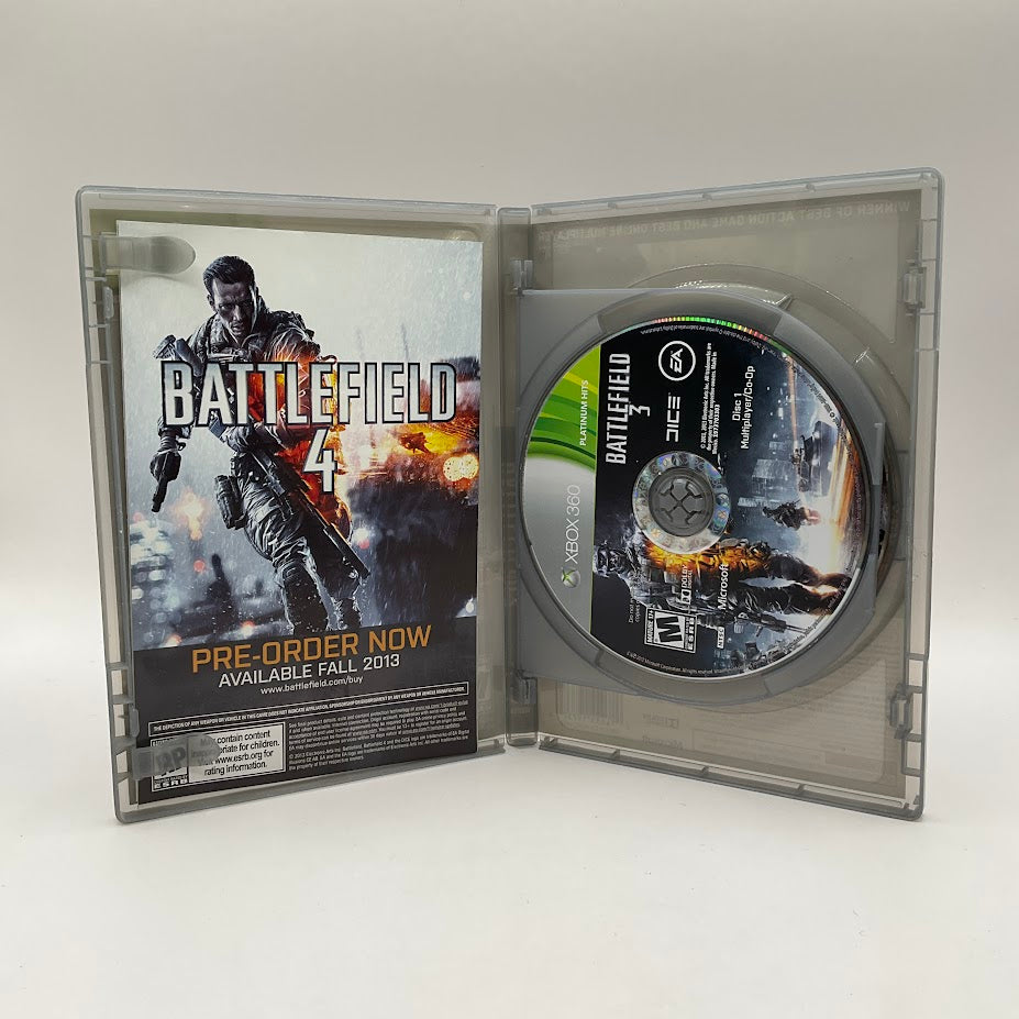 Battlefield 3 Platinum Hits Xbox 360 Used、Collector Store LLC - VG、kayou