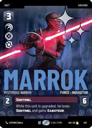 Marrok - Mysterious Warrior (Prestige Foil) (833) - Ashes of the Empire Foil、Fantasy Flight Games、kayou