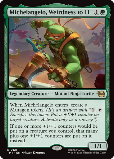 Michelangelo, Weirdness to 11 (Foil) | Teenage Mutant Ninja Turtles、Magic: The Gathering、kayou