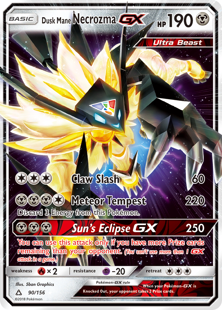 Dusk Mane Necrozma-GX 90/156 - Ultra Prism Holofoil (HP)、The Pokémon Company、kayou