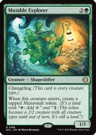 Mutable Explorer (PPECL-186) - Promo Pack: Lorwyn Eclipsed Foil、Wizards of the Coast、kayou
