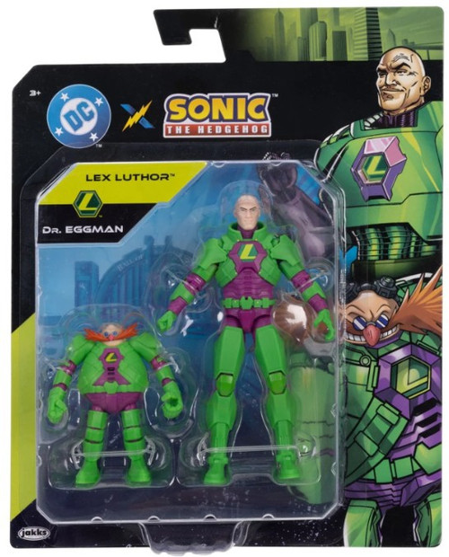 Sonic The Hedgehog x DC Lex Luthor & Dr. Eggman Action Figure 2-Pack、ToyWiz、kayou
