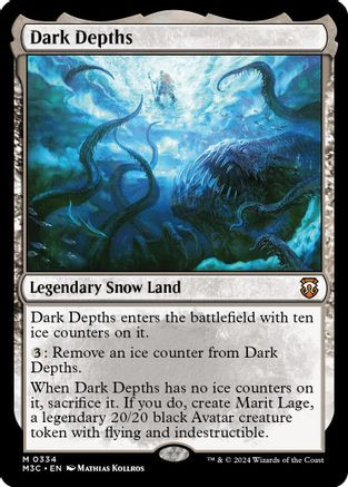 Dark Depths (Ripple Foil) (M3C-334) - Modern Horizons 3 Commander Foil、Wizards of the Coast、kayou