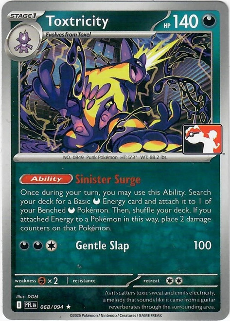 ME Phantasmal Flames 068/094 Toxtricity (Prize Pack League Promo Non- Holo)、Pokemon、kayou