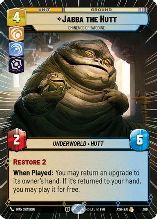 Jabba the Hutt - Eminence of Tatooine (Hyperspace) (306) - Ashes of the Empire、Fantasy Flight Games、kayou