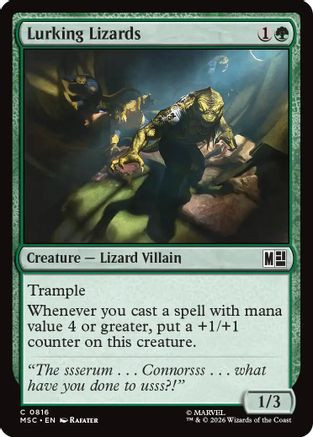 Lurking Lizards (MSC-816) - Commander: Marvel Super Heroes、Wizards of the Coast、kayou