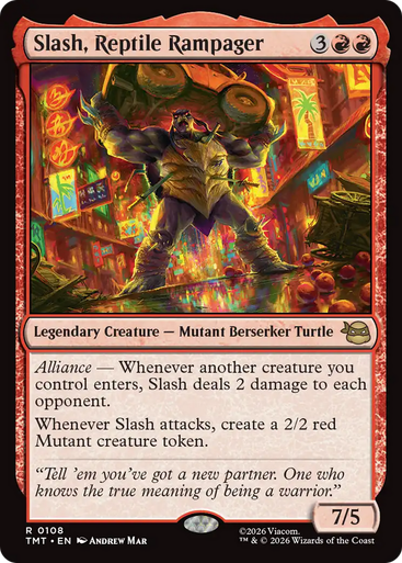Slash, Reptile Rampager (Foil) | Teenage Mutant Ninja Turtles、Magic: The Gathering、kayou