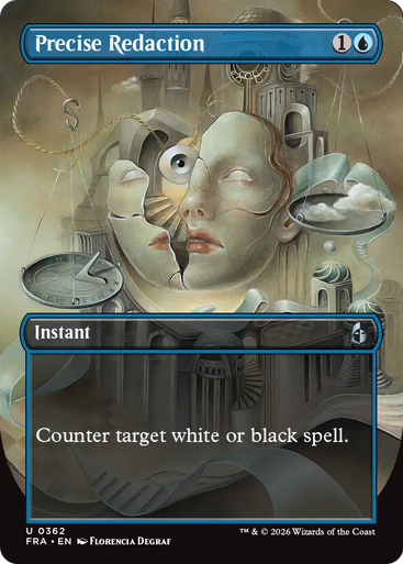 Precise Redaction (Borderless Braintwister) | Reality Fracture、Magic: The Gathering、kayou