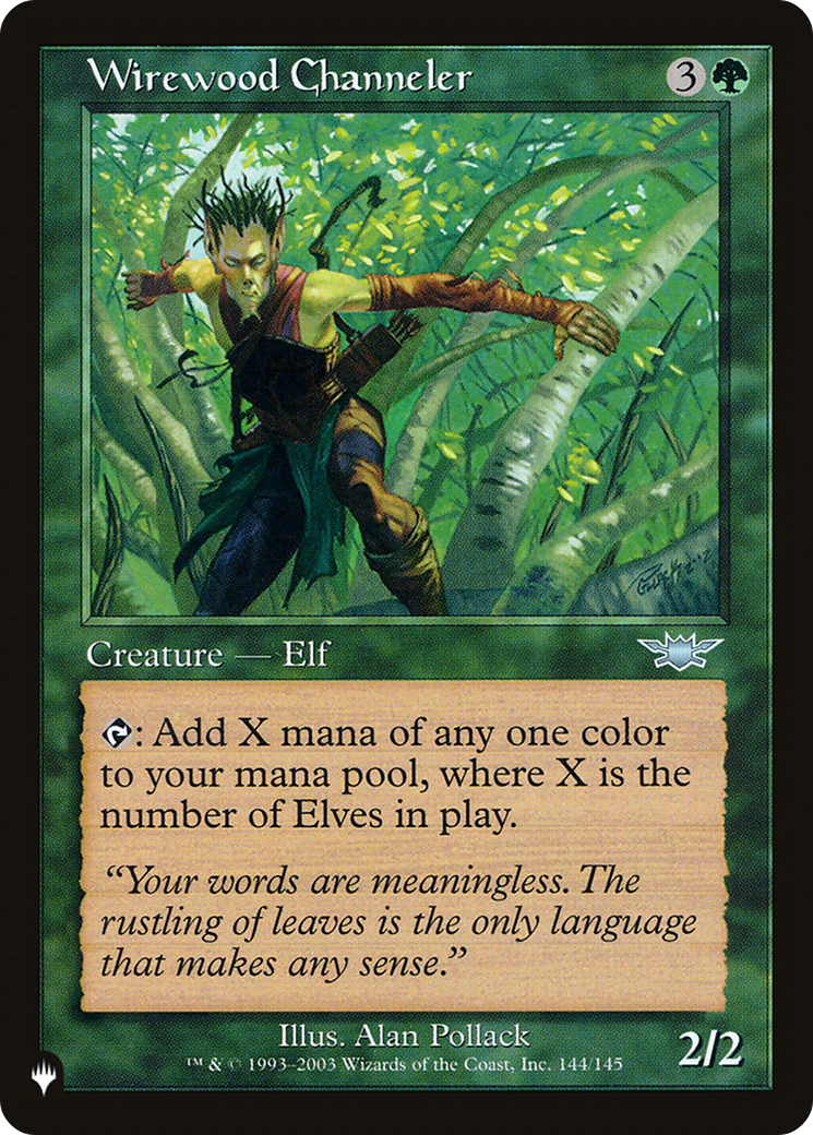 Wirewood Channeler (LIST-144/145) - The List、Wizards of the Coast、kayou