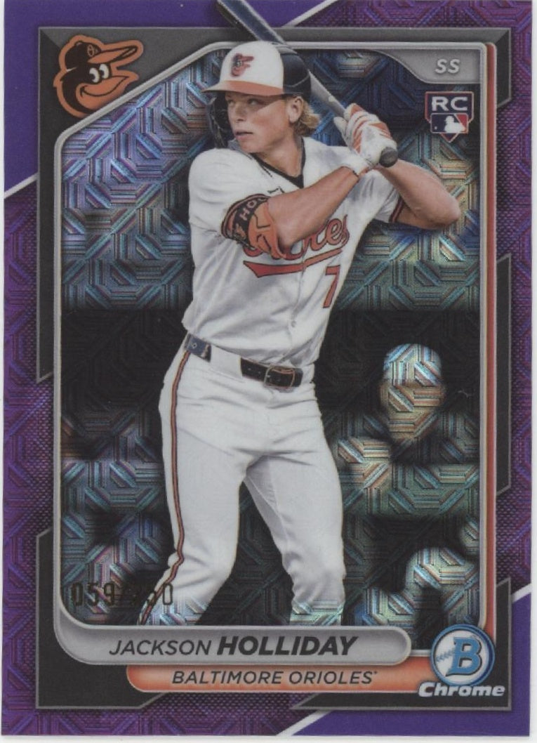 Jackson Holliday 2024 Bowman Chrome Purple Mojo Refractor RC 029/250 #26、Collector Store LLC、kayou