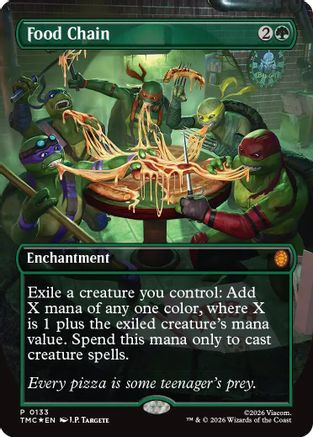 Food Chain (Borderless) (TMC-133) - Commander: Teenage Mutant Ninja Turtles Foil、Wizards of the Coast、kayou