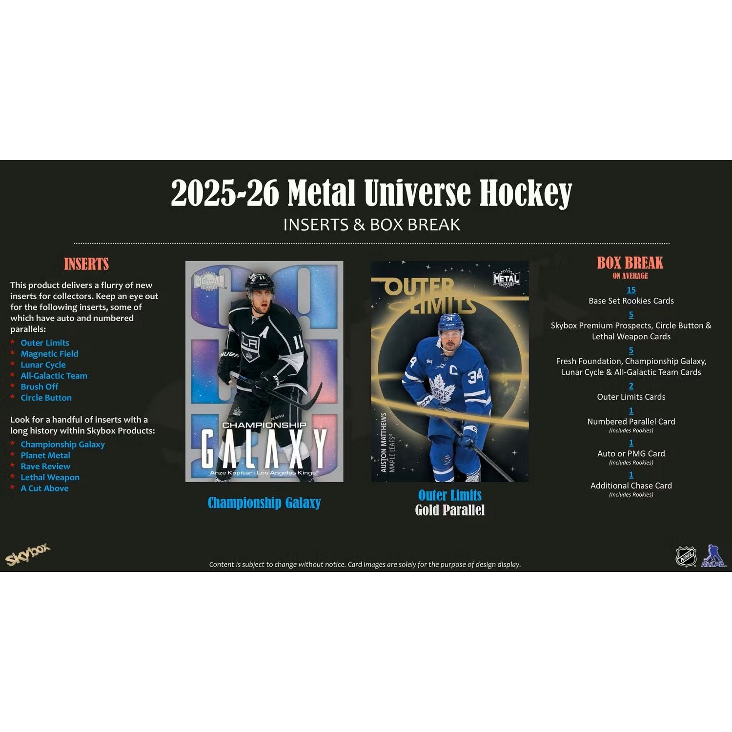 2025-26 Upper Deck Skybox Metal Universe Hockey Hobby Box *Contact Us To Order*、Upper Deck、kayou