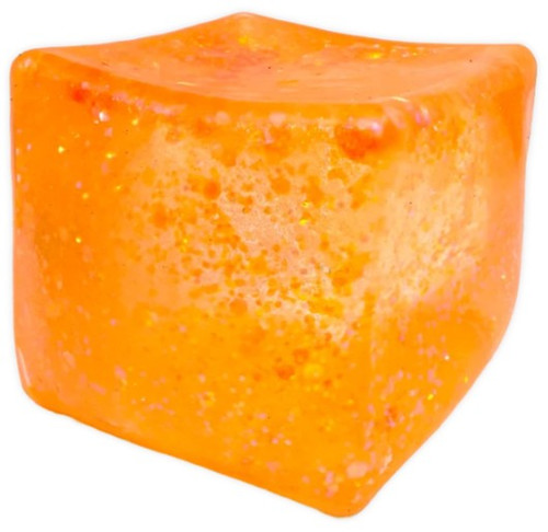 Jumbo Squishy Cube ORANGE 3-Inch Squeeze Toy、ToyWiz、kayou