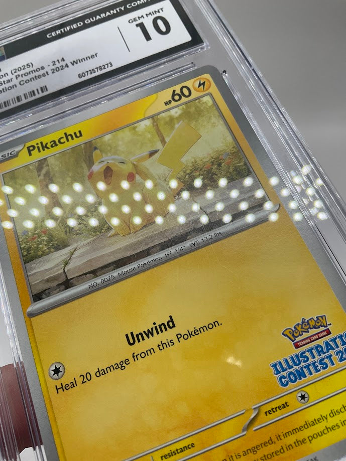 Pikachu Pokemon Illustration Contest 2024 Winner Promo #214 CGC 10 #3、Collector Store LLC Gaming、kayou