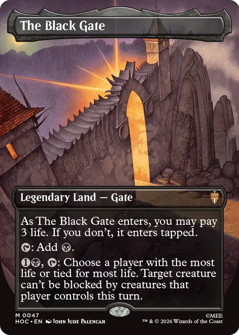 The Black Gate (Borderless Art Foil) | The Hobbit Commander、Magic: The Gathering、kayou