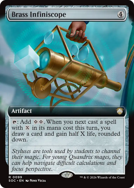 Brass Infiniscope (Extended Art) | Secrets of Strixhaven Commander、Magic: The Gathering、kayou