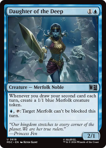Daughter of the Deep (Foil) | Marvel Super Heroes Commander、Magic: The Gathering、kayou