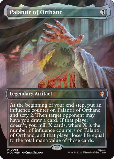 Palantír of Orthanc (Borderless Art Surge Foil) | The Hobbit Commander、Magic: The Gathering、kayou