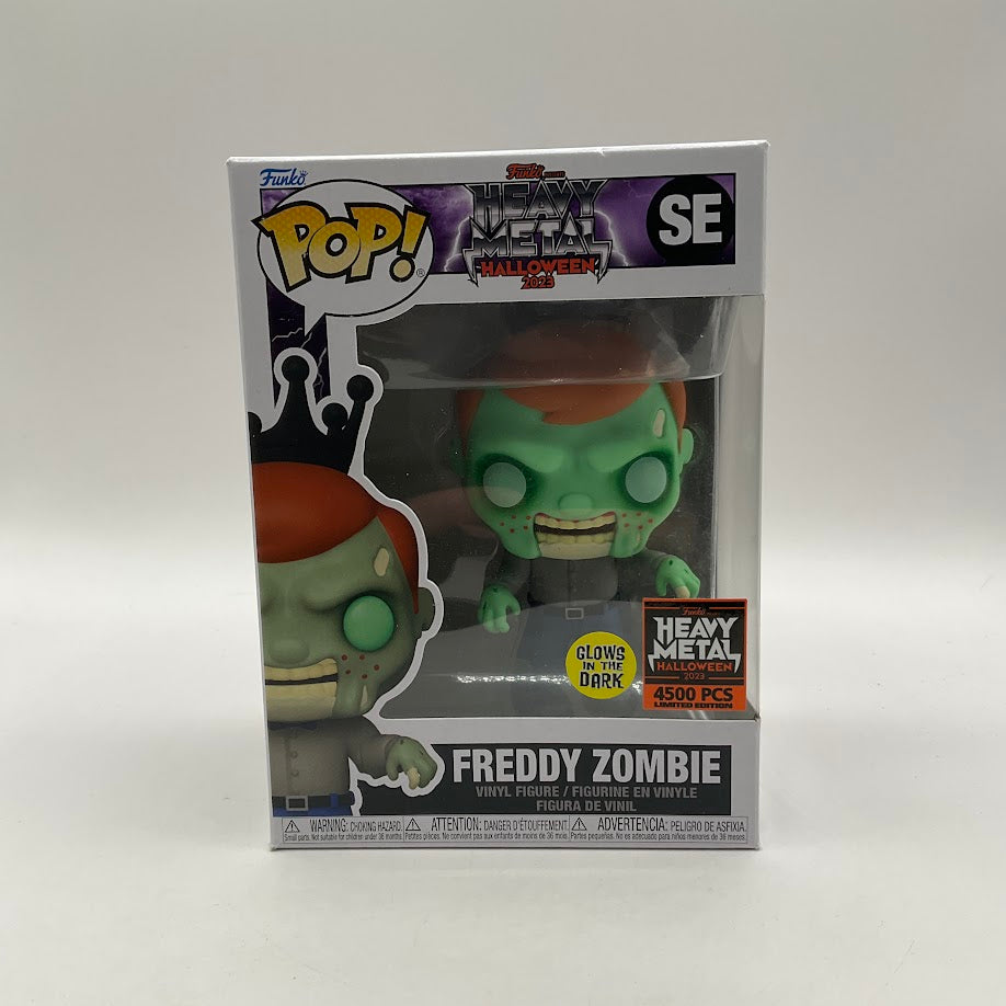 Freddy Zombie Funko Pop! Heavy Metal Halloween 2023 SE GITD 4500PCS、Funko、kayou