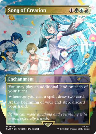 Song of Creation (Rainbow Foil) (SLD-1603) - Secret Lair Drop Series Foil、Wizards of the Coast、kayou