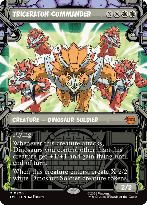 Triceraton Commander (Showcase Foil) | Teenage Mutant Ninja Turtles、Magic: The Gathering、kayou