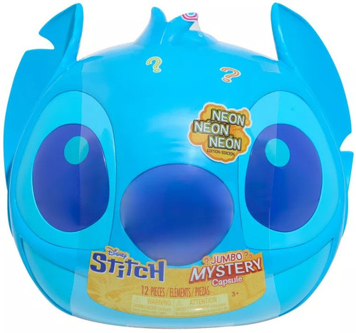 Disney Lilo & Stitch Neon Stitch Exclusive JUMBO Mystery Capsule Pack 12 Surprises!、ToyWiz、kayou