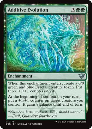 Additive Evolution (SOS-139) - Secrets of Strixhaven、Wizards of the Coast、kayou