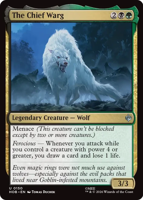 The Chief Warg (Foil) | The Hobbit、Magic: The Gathering、kayou