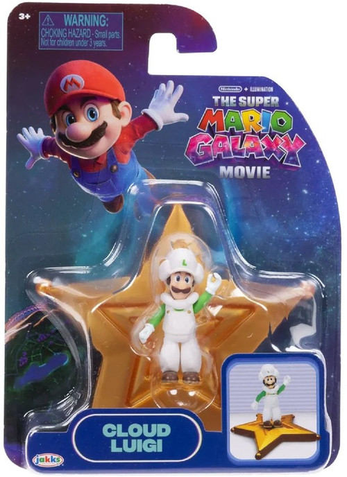 Super Mario Galaxy Movie Cloud Luigi 1.5-Inch Mini Figure、ToyWiz、kayou