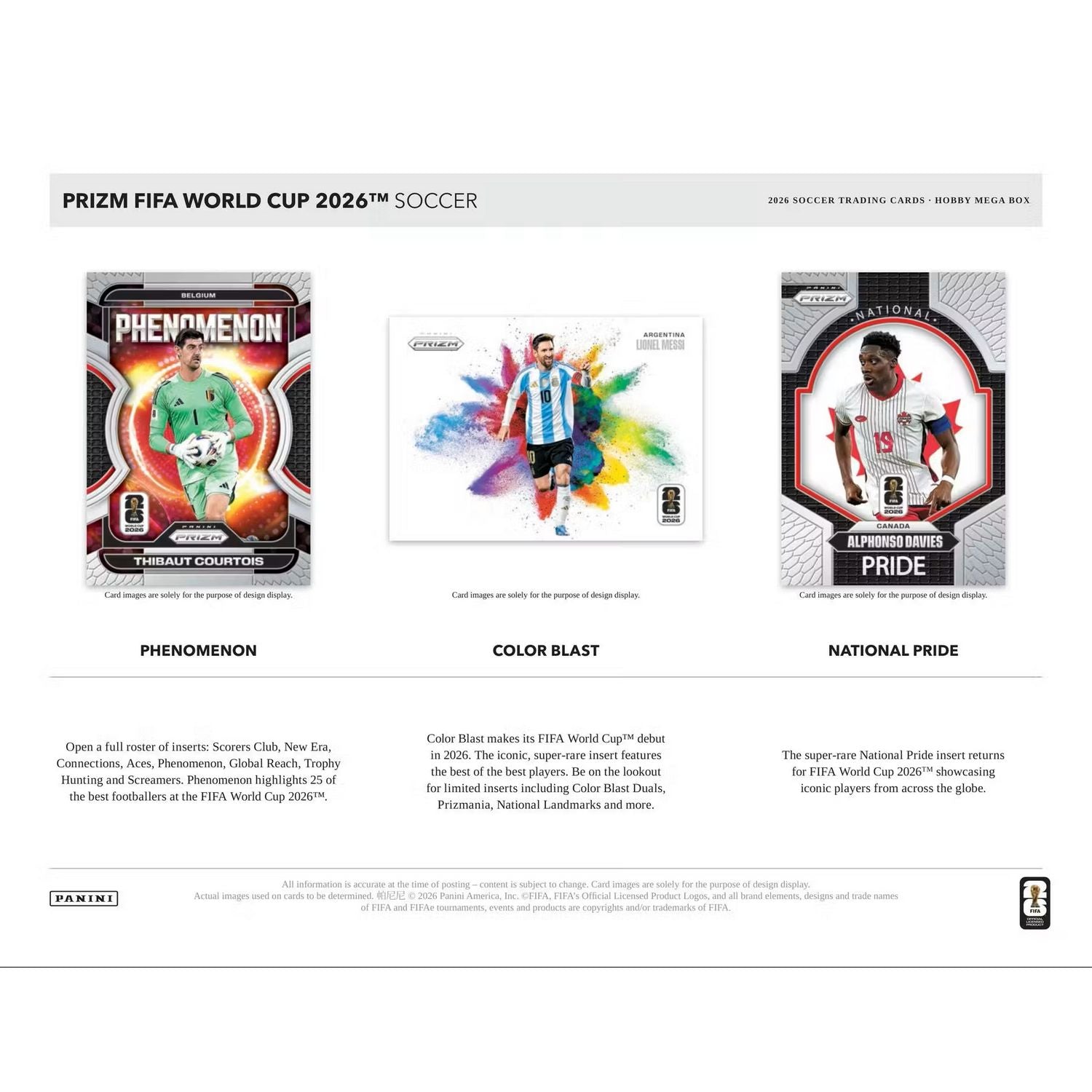 2026 Panini Prizm FIFA World Cup Soccer Hobby Mega Box、Panini、kayou