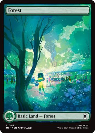 Forest (0442) (Surge Foil) (MSH-442) - Marvel Super Heroes Foil、Wizards of the Coast、kayou