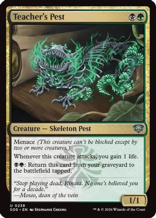 Teacher's Pest (SOS-238) - Secrets of Strixhaven、Wizards of the Coast、kayou