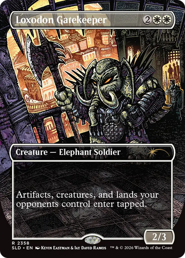 Loxodon Gatekeeper (Foil) (Secret Lair - Featuring: Kevin Eastman Colors) | Secret Lair Drops、Magic: The Gathering、kayou