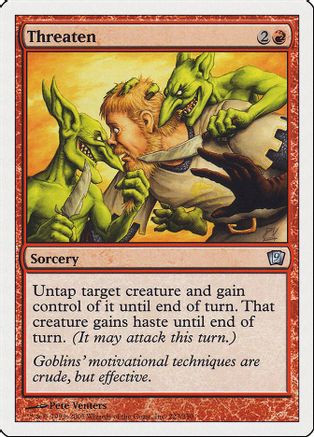 Threaten (9ED-223) - 9th Edition、Wizards of the Coast、kayou